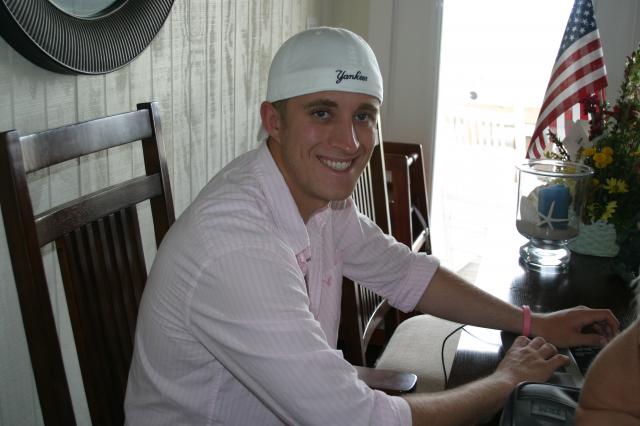 John's manly enough to wear a pink shirt