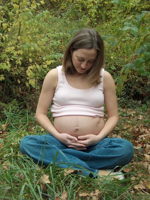 The happy mommy-to-be