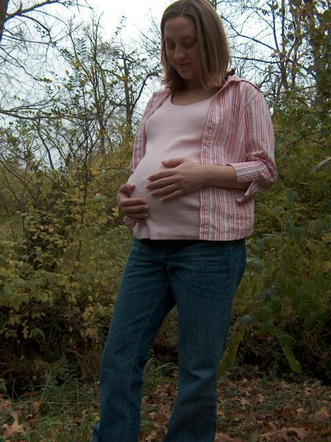 The happy mommy-to-be