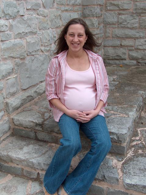 The happy mommy-to-be