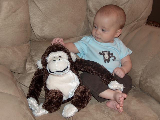 Hey, what is this stuff on his head? ~ April 4, 2006