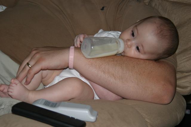 Kickin' back with a bottle ~ April 26, 2006