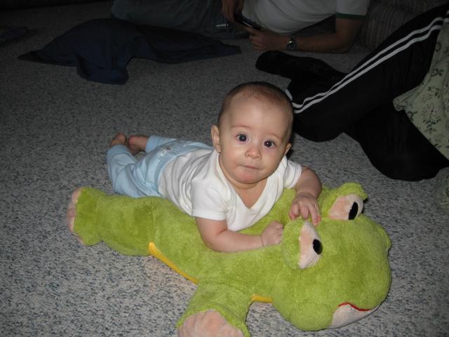 Fun with the frog! ~ April 25, 2006