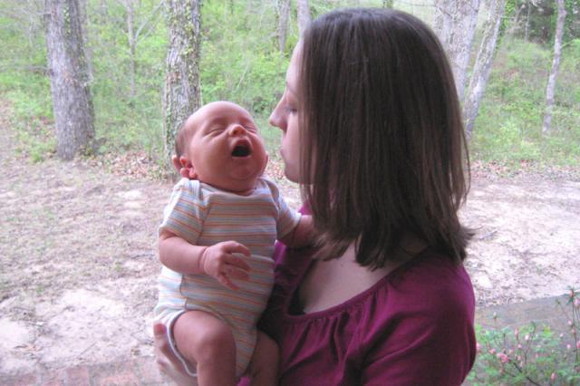 Want a kiss, Mama? ~ April 1, 2009