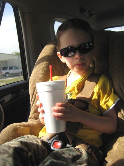 Cruisin' with a Pepsi icee ~ April 23, 2009