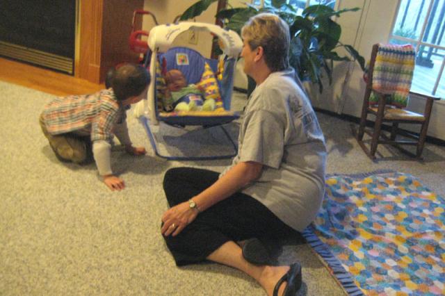 Got any eggs in there, Oliver? ~ April 12, 2009