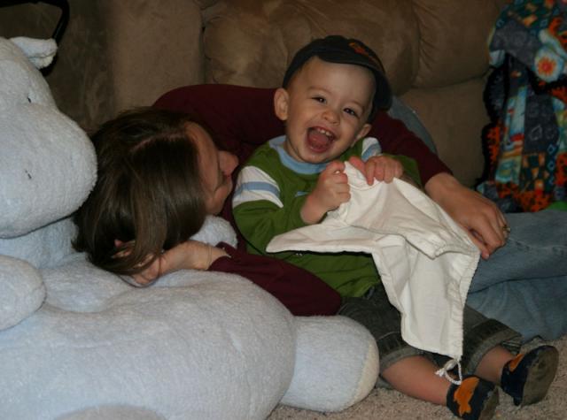 Laughing with Mama ~ April 6, 2007
