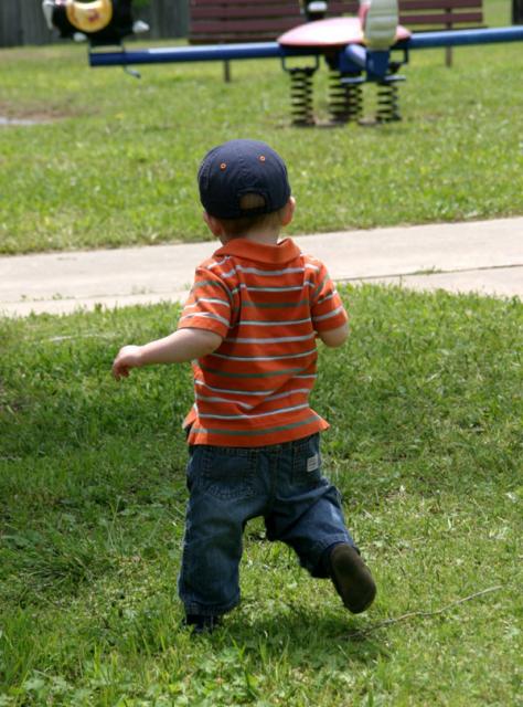 And he's off! ~ April 16, 2007