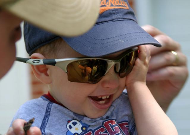 Daddy's glasses! ~ April 20, 2007