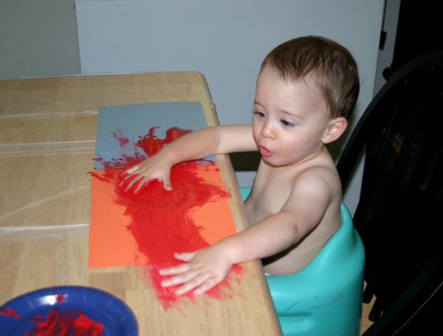 Making Mother's Day presents for Nana & CoCo ~ May 12, 2007