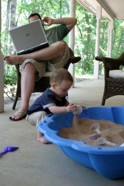 Hard at work, both of them ~ May 14, 2007