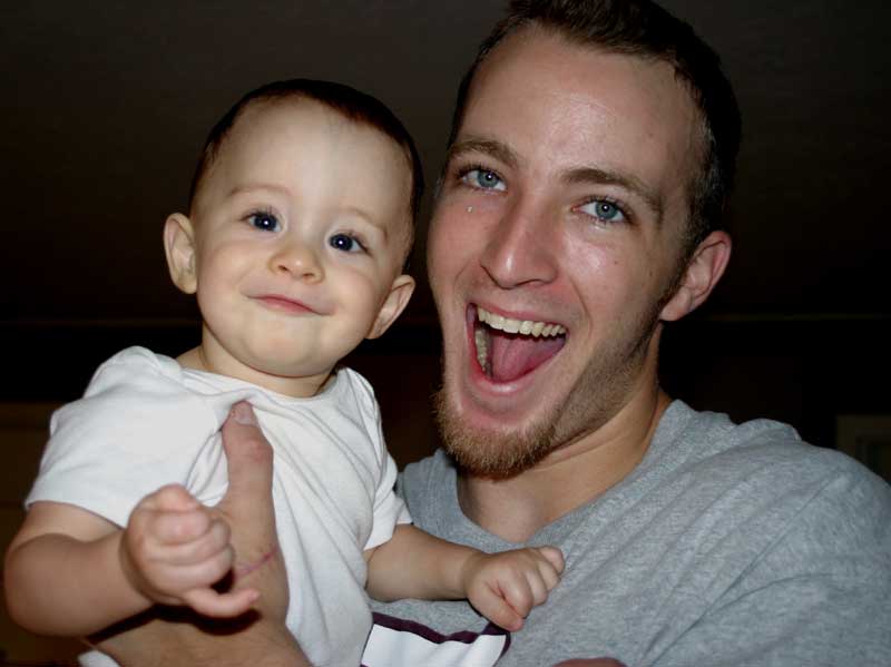 Tyler loves his Uncle Dan! ~ August 18, 2006