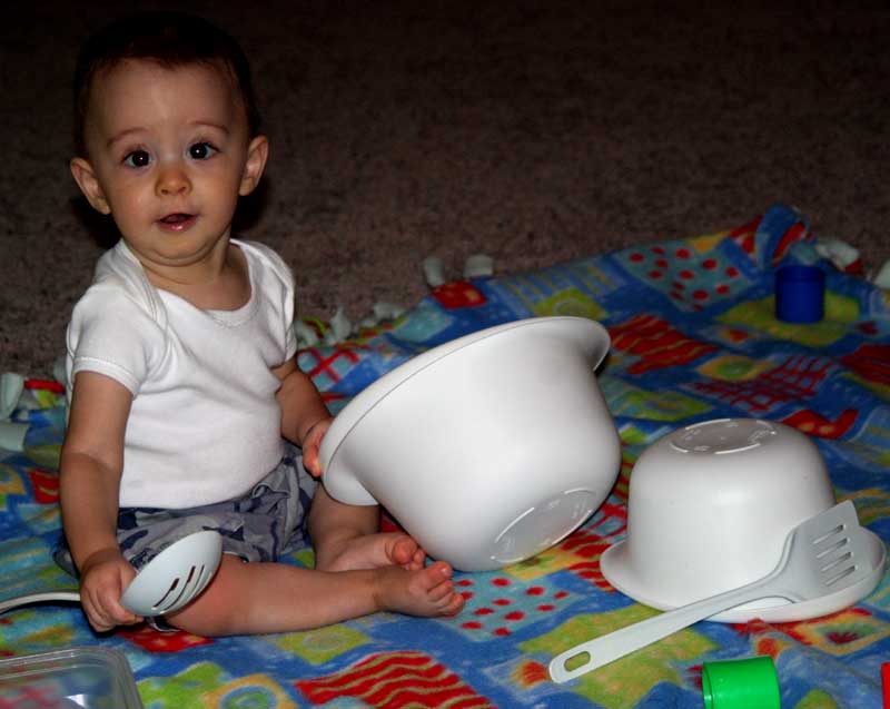 Thanks for the great new toys, Mom! ~ September 1, 2006