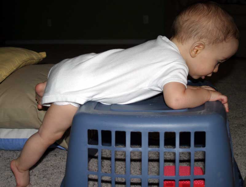 And then I can climb up here... ~ September 3, 2006