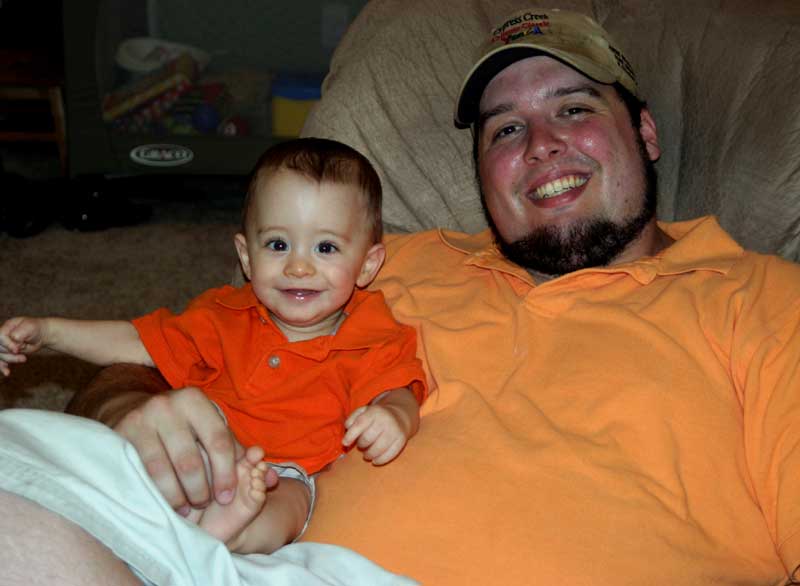 Decked out in our OSU colors! ~ September 16, 2006