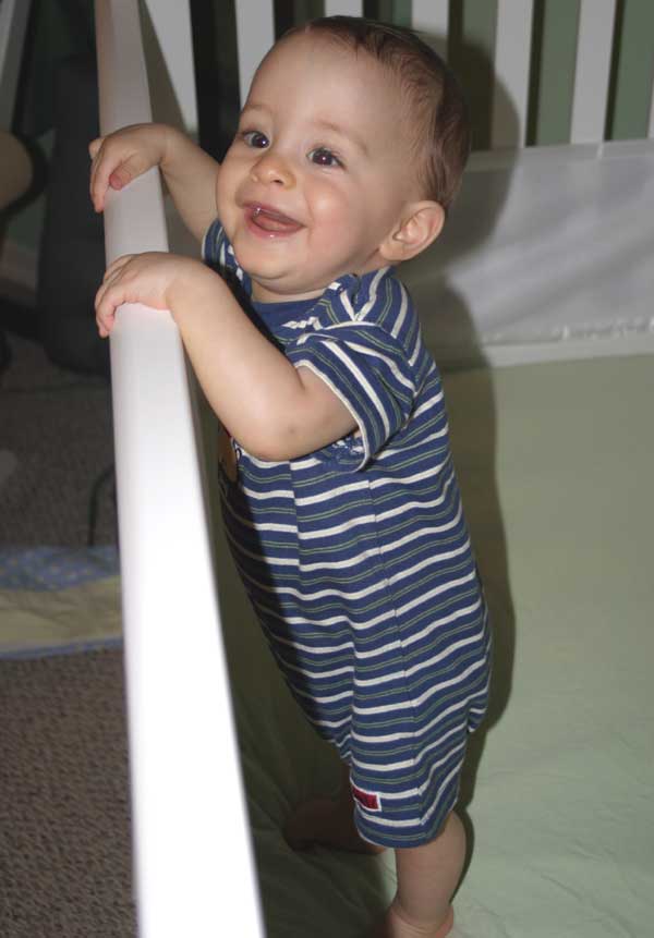 I can stand up in my crib! ~ September 26, 2006