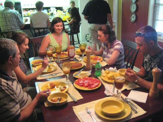 Jill's birthday dinner ~ August 11, 2009