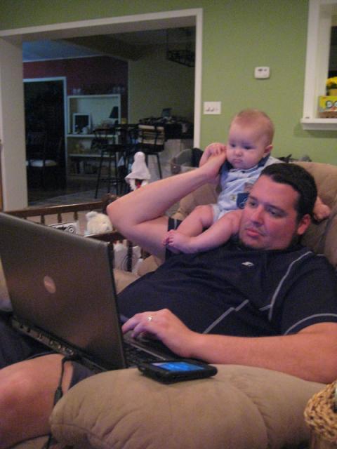 Daddy's little helper ~ August 22, 2009