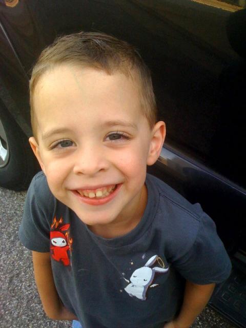 Back to school haircut ~ August 31, 2009