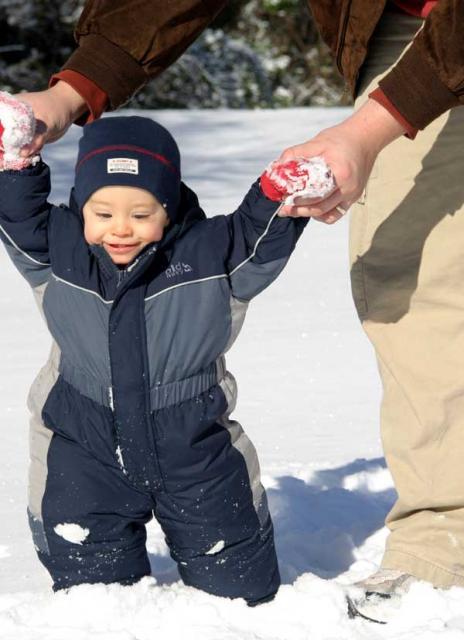 Standing in the snow ~ December 1, 2006