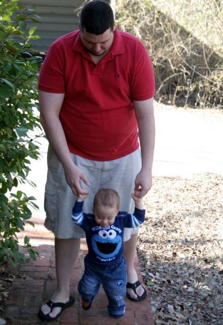 Walking with Daddy ~ January 26, 2007