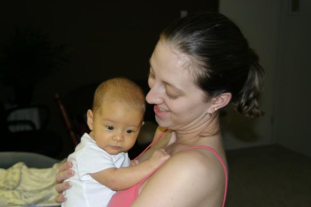 Look, Dad, I can hold my head up! ~ February 16, 2006