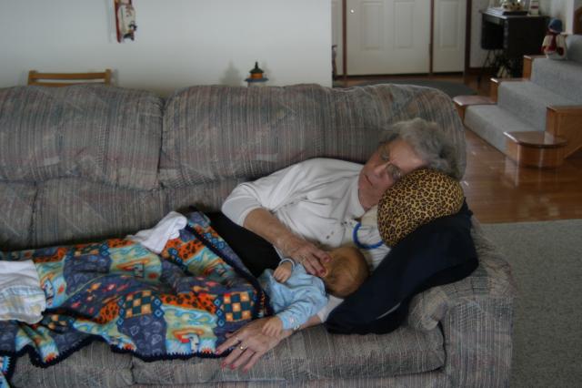 Having "quiet time" with Grandma ~ February 17, 2006