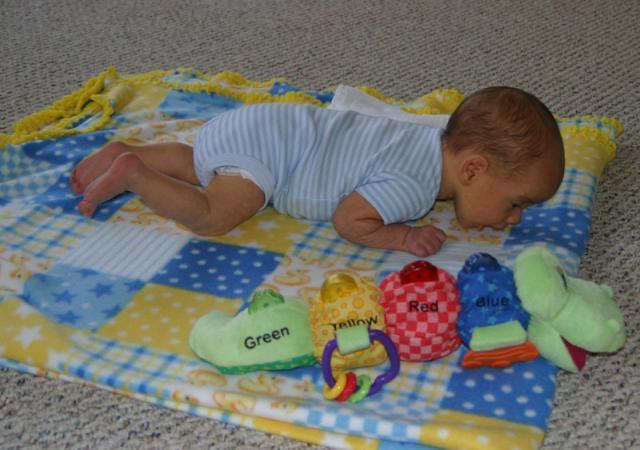 Tummy Time! ~ January 20, 2006
