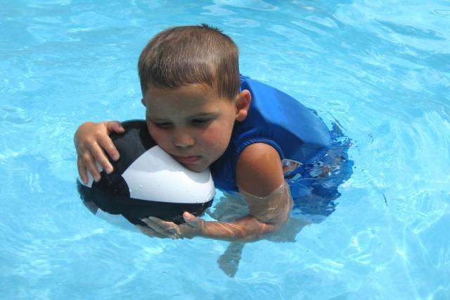 Beach balls make good pillows ~ July 4, 2009