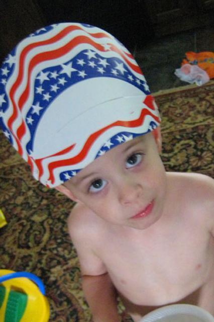 Tyler gets patriotic ~ July 4, 2009