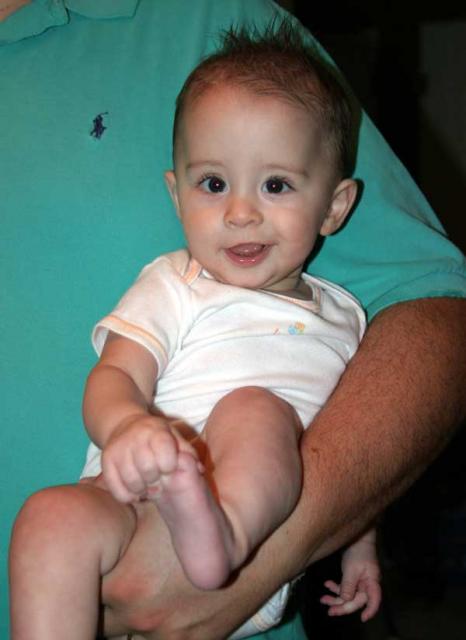 Look, I finally have some hair! ~ July 10, 2006