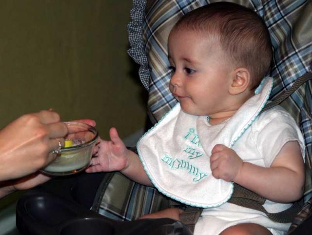 Ooohh, what's that? Can I have a bite? ~ June 8, 2006