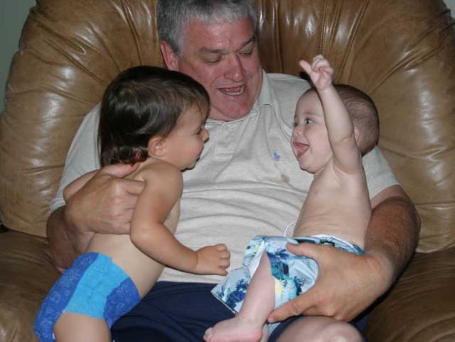 Gracie, Tyler & Grandaddy ~ June 24, 2006