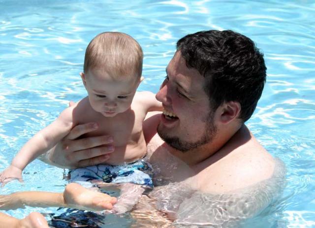 Hold on tight, Daddy! ~ June 24, 2006