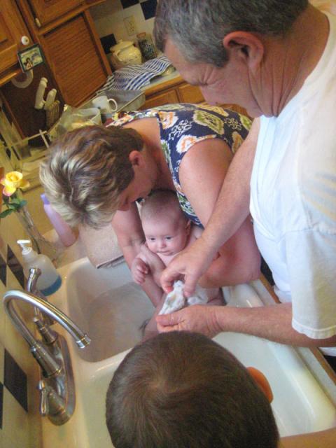 Bathtime for Ollie ~ June 7, 2009