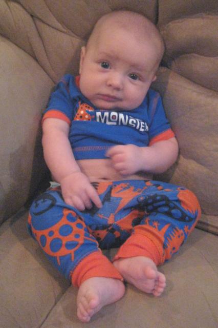 First big boy pajamas ~ June 9, 2009