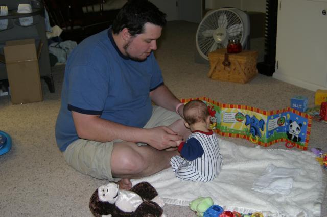 Practicing sitting up ~ March 18, 2006