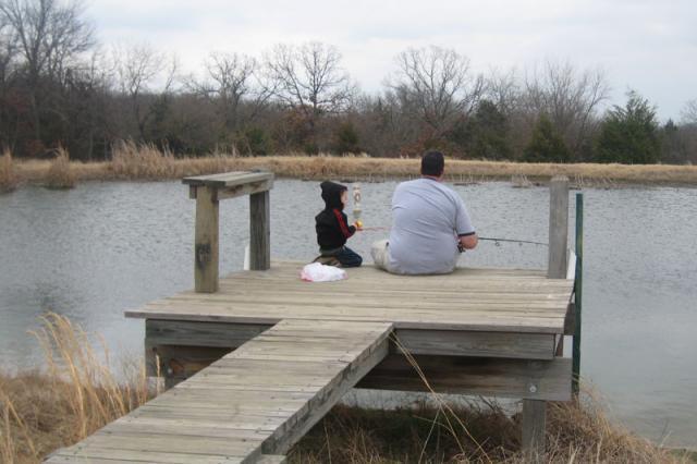 Tyler's first fishing trip ~ March 7, 2009