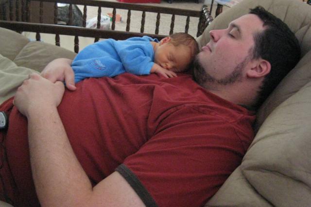 Daddy nap ~ March 15, 2009