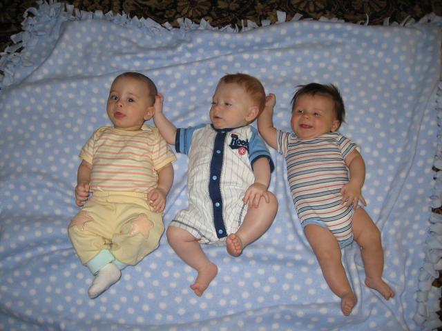 Boys, no hair pulling! ~ May 16, 2006