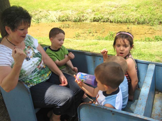 Choo choo-ing with Nanna ~ May 21, 2009