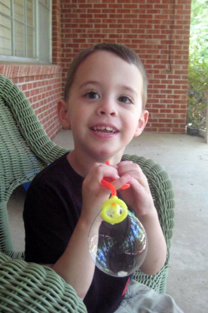 ...and the bubble comes out there! ~ May 29, 2009