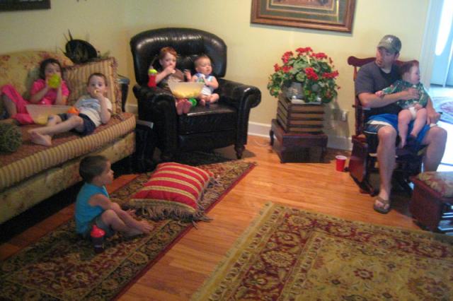 Movie matinee at Nanna's ~ May 30, 2009