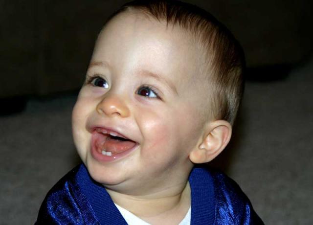 Look, I'm getting two new teeth! ~ November 5, 2006