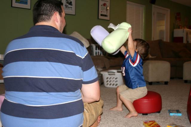 Juggling pillows ~ October 28, 2007