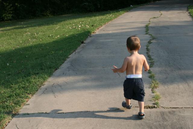 You can't catch me! ~ August 28, 2007