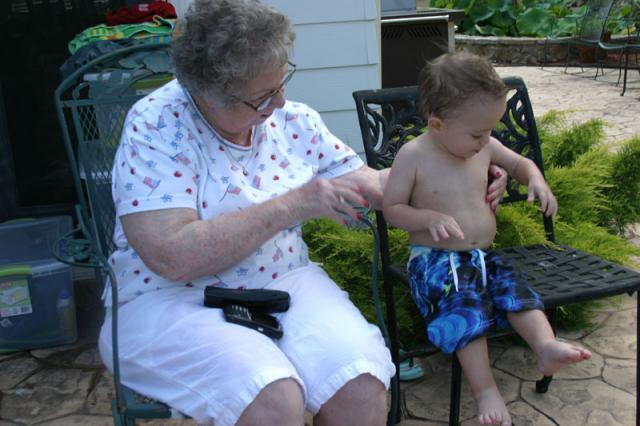 Sitting with Mamaw ~ July 6, 2007
