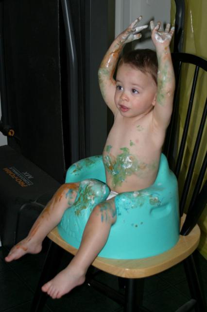 He got some on the paper, too ~ June 16, 2007