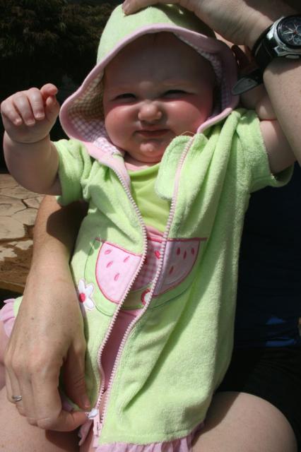 Elyn in the hood ~ July 4, 2008