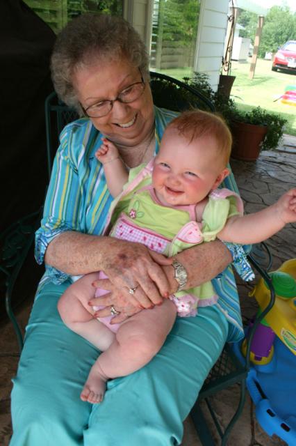 Mamaw loves Elyn ~ July 4, 2008